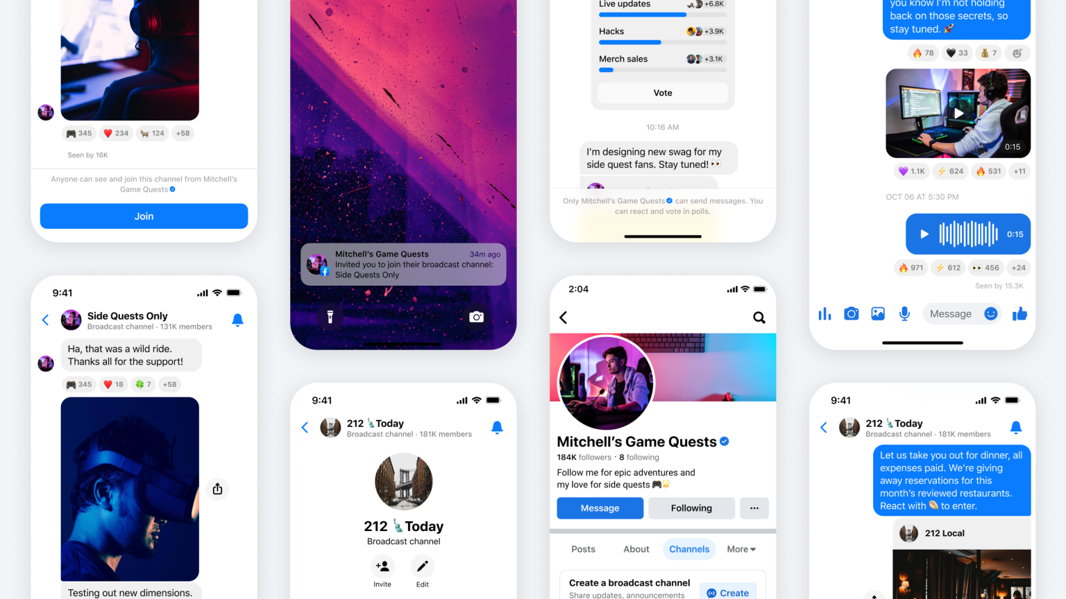 Meta Introducing Broadcast Channels on Facebook and Messenger