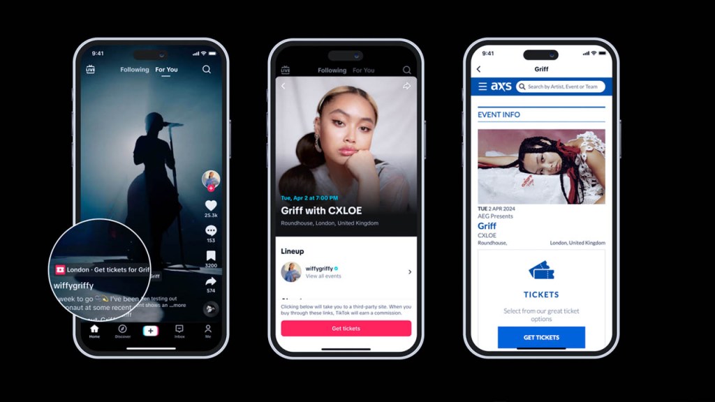 TikTok and AXS Announce Global Ticketing Partnership