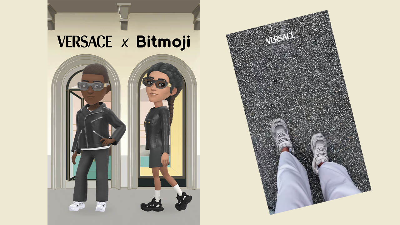 Snapchat brings Versace’s new sneaker collection to life through augmented reality